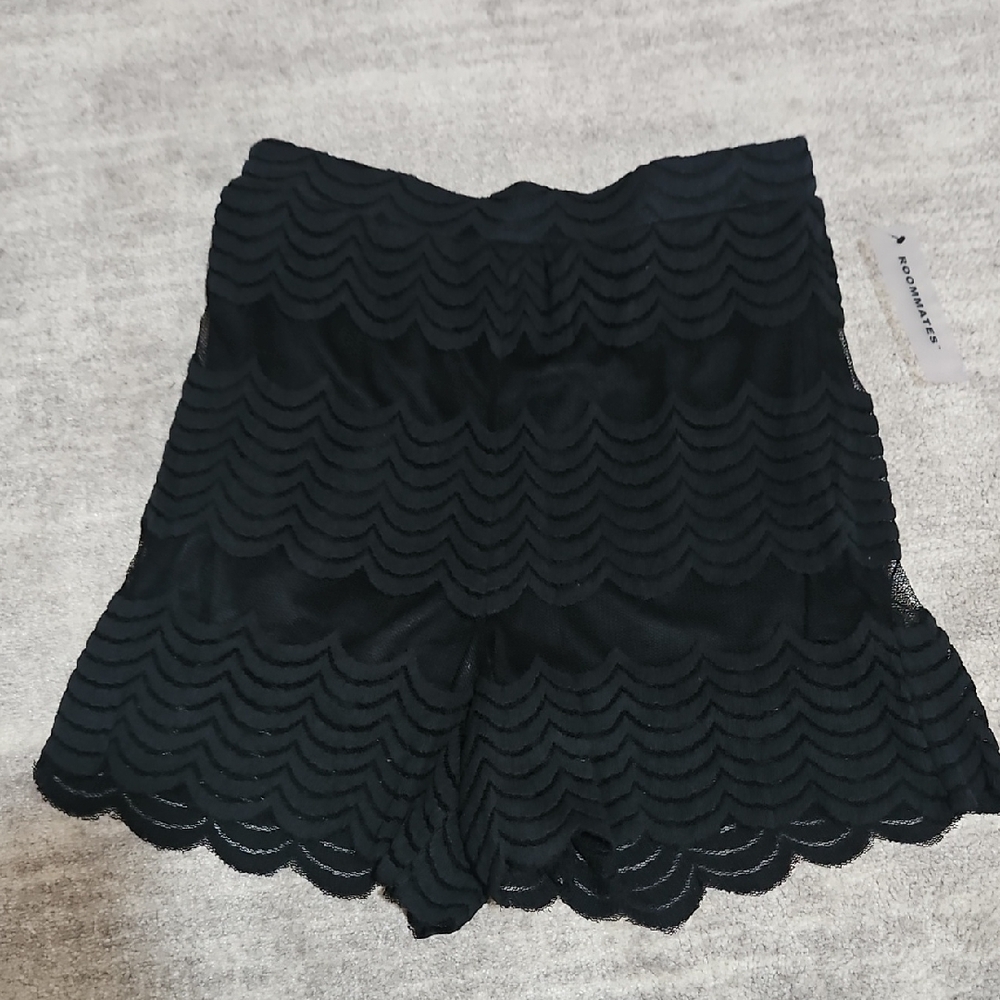 Roommates Black Textured Fabric